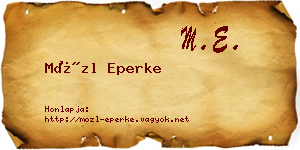 Mözl Eperke névjegykártya